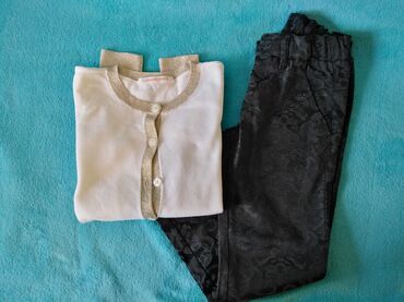 Pantalone: Benetton pantalone satenske za devojčice Veličina 6-7god 120 cm Imaju — 10