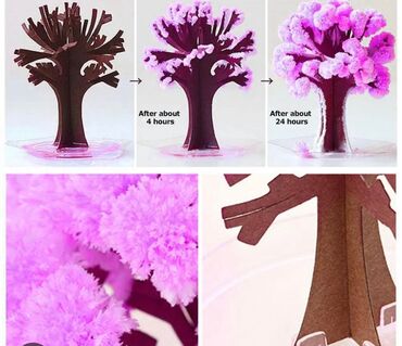 канистры 20: Волшебная растущая бумажное дерево «цветущая Сакура». Настильное