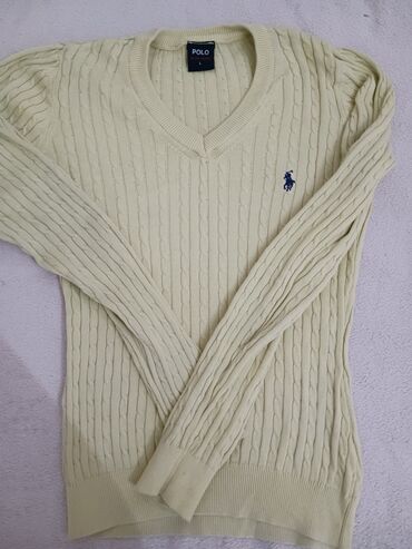 džemper i košulja: S (EU 36), L (EU 40), Casual cut, Single-colored