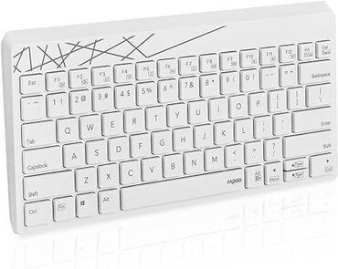 мини ноутбуки: Клавиатура беспроводная Rapoo K800 белая, новая в коробке работает