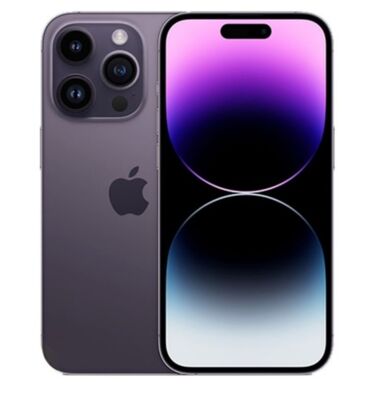 Kompüter, noutbuk və planşetlər: IPhone 14 Pro, Deep Purple, Face ID
