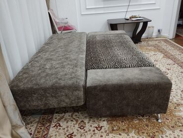 диван для гостинный: Диван-кровать, цвет - Коричневый, Б/у