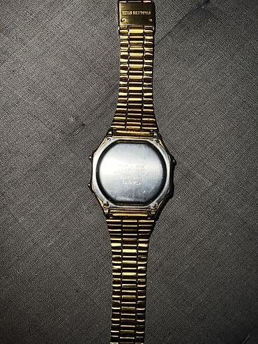 виеда очки: CASIO A168WG — легендарные электронные часы в золотистом исполнении — 6