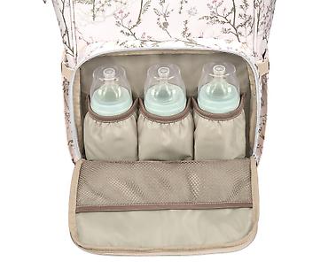 zlatne platforme: KikkaBoo Torba za mame Siena Luxe Secret Garden – beige Elegantna i — 6