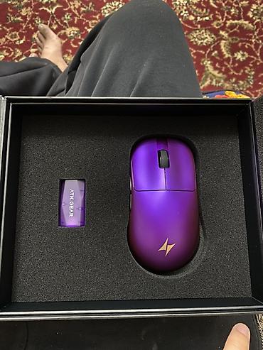 dtf printer: Игровая беспроводная мышь ATK Blazing Sky Duckbill (фиолетовая) - — 1
