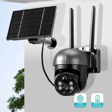 Videomüşahidə: 4g sim kartli solar günəṣ panelli 360° smart kamera 3mp full hd Günəṣ