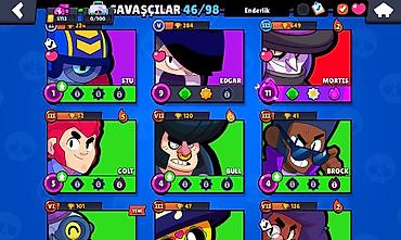 Kolleksiya kartları: Brawl Stars oyun hesabı - Profil: “KARA \ güclü”, ID etiketi — 18