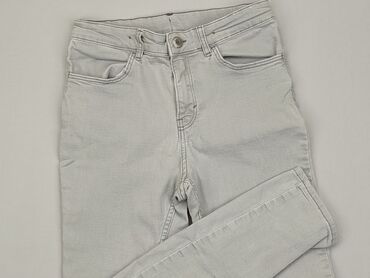 białe jeansy: Spodnie jeansowe, 13 lat, 158, stan - Dobry