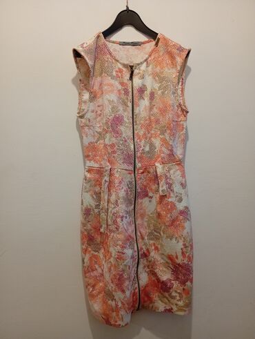 Haljine: Ženska haljina za izlazak SM vel 1) Haljina bez rukava sa cvetnim — 5