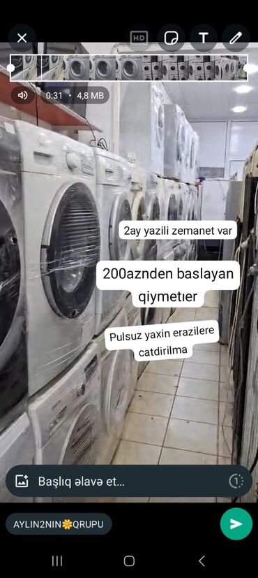 işlənmiş tikiş maşını: Paltaryuyan maşın 6 kq, İşlənmiş, Avtomat, Kredit yoxdur, Pulsuz çatdırılma