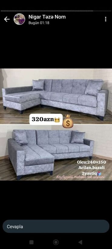 mətbəx künc divanları: Künc divan