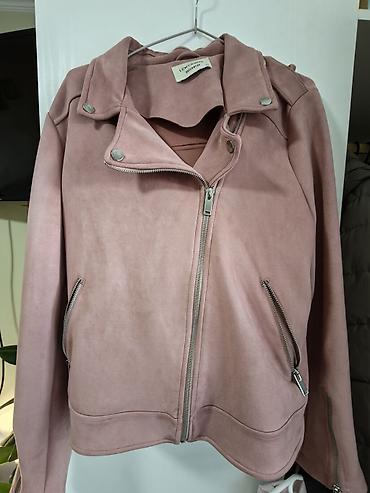 dzemper beneton m: Roze boja. Odlicno stanje. Br.44
Prevrnuta koza (velur) — 1