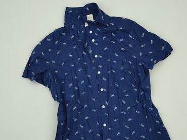 niebieska bluzki koszulowe: Koszula Damska, H&M, XL, stan - Idealny