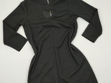 czarna sukienki mini z długim rękawem: Sukienka, S, Mohito, stan - Dobry