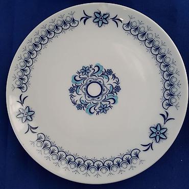 lfz: Çay dəsti, rəng - Mavi, Farfor, Bohemia, 6 nəfərlik, Çexiya — 6