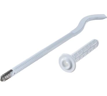 isveç divarı: Plastik dübel və S-şəkilli qarmaq (divar üçün) - Material: möhkəm