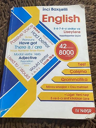 İdman və hobbi: Məhsul: “English” dərs vəsaiti – İnci Baxşəlili, IV nəşr Təsvir: - — 1