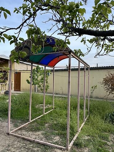 taxt ortukleri: Bağ üçün metal karkaslı kölgəlik söhbət gah yaxşı. vəziyyətdədir — 2