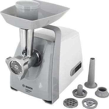 Ət çəkən maşınlar: Bosch MFW45020 Ətçəkən – 500W, 2.7 kq/dəq, Revers, Kolbasa və Kebbe — 1