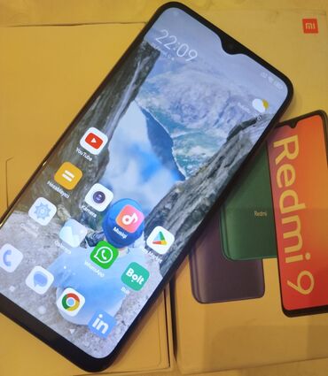 Xiaomi: Xiaomi Redmi 9, 64 GB, rəng - Qara, 
 Sensor, Barmaq izi