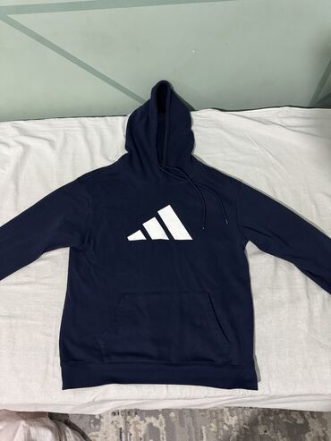 толстовки adidas: Мужская толстовка, XL (EU 42), Adidas, Б/у, цвет - Синий, Самовывоз, Платная доставка