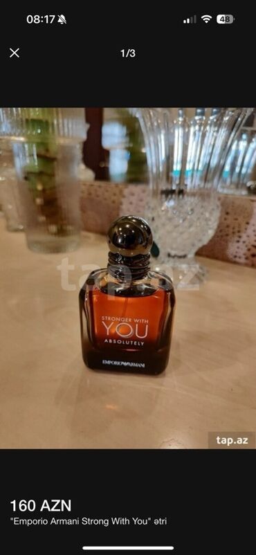 Ətriyyat: Giorgio Armani Stronger With You Absolutely ətir suyu kişilər üçün