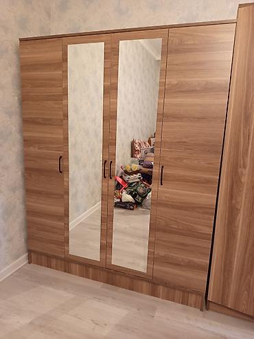 dolab skaf: Yeni, 4 qapılı, Güzgülü, Ağ, Açılan, Düz dolab — 2
