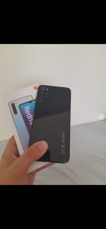 Xiaomi: Xiaomi Redmi Note 8, 64 ГБ, цвет - Черный, 
 Сенсорный, Отпечаток пальца, Две SIM карты