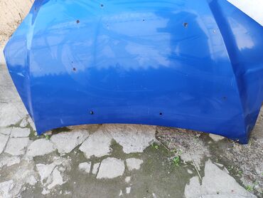 жугли 04: Капот Mazda 2003 г., Б/у, цвет - Синий, Оригинал