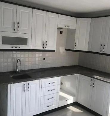 Sifarişlə mətbəx mebeli: Sifarişlə mətbəx dəsti, Özü çəkən petlələr, MDF, Kredit yoxdur, Pulsuz çatdırılma, Rayonlara çatdırılma — 14