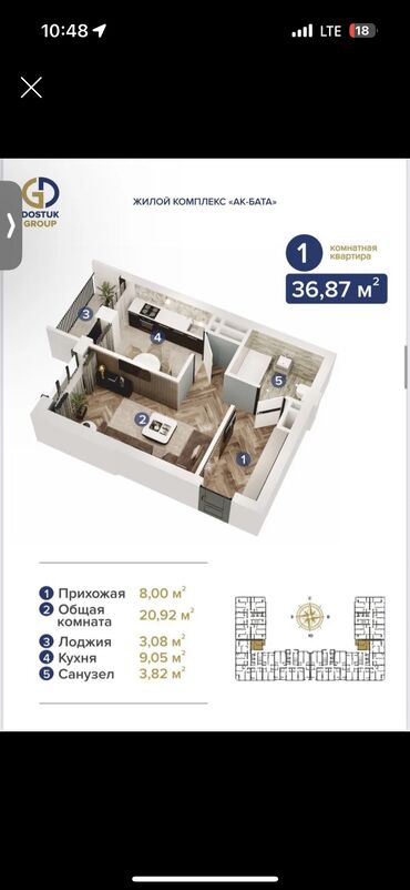 долгосрочная аренда квартир филармония: 1 комната, 37 м², Элитка, 12 этаж, ПСО (под самоотделку)