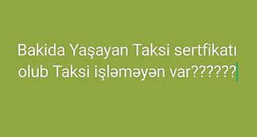 temuda işləmək: Taksi sürücüsü tələb olunur — 1