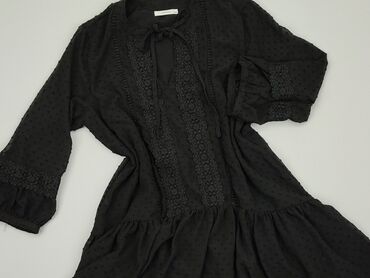 czarne bluzki z wycieciem: Blouse, Reserved, S (EU 36), condition - Good