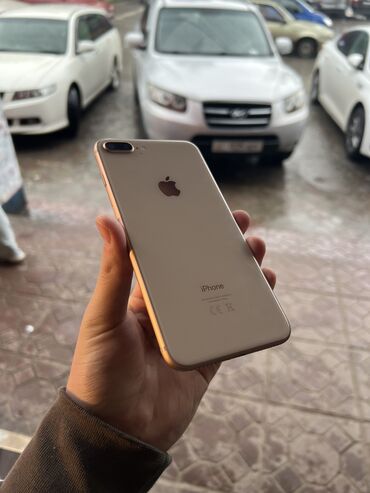 Apple iPhone: IPhone 8 Plus, Б/у, 64 ГБ, Rose Gold, Защитное стекло, Чехол, 100 %
