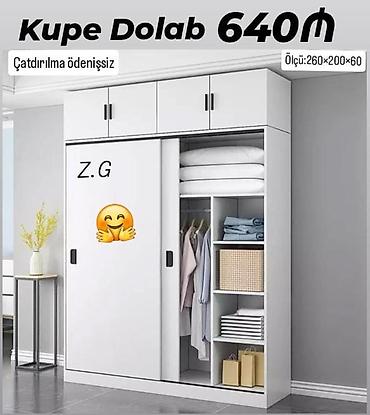 Dolablar: Dolab yeni qarderob paltar dolabı güzgüsüz kupe dolab — 1