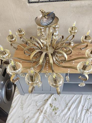 elektrik naqilleri: Çılçıraq, 10 və daha çox lampa, Metal — 3