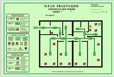 аварийный знак: Изготовление и разработка планов эвакуации при пожаре - Полный цикл — 2