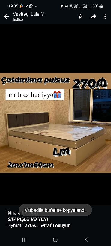 İkinəfərlik _*TAXT*_ _*SİFARİŞLƏ VƏ YENİ*_ Qiymət : *270₼* Ölçü lalafo.az -da İkinəfərlik _*TAXT*_ _*SİFARİŞLƏ VƏ YENİ*_ Qiymət : *270₼* Ölçü