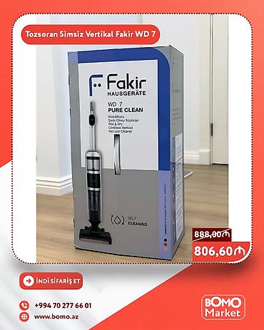 🔥 Tozsoran Simsiz Vertikal Fakir WD 7 Pure Clean ✅ Marka: Fakir ✅