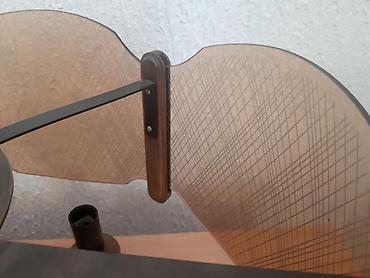 krevetac za bebe 3 u 1: Stari luster mesing, drvo, staklo, 50cm Sirina lustera je 50cm, sa — 6