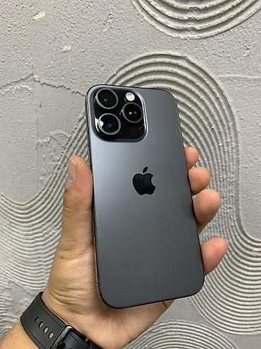 телефон кнопчный: IPhone 16 Pro, Б/у, 256 ГБ, Black Titanium, Защитное стекло, Чехол, 89 % — 1