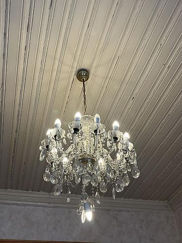 muncuq qabı: Çılçıraq, 10 və daha çox lampa, Xrustal — 3