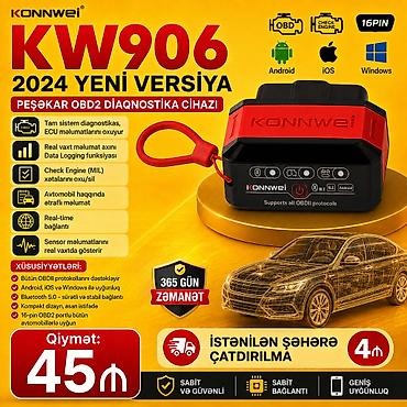 motor bmw: KONNWEI KW906 Red diaqnostika cihazı. Сканер Konnwei работает с — 1