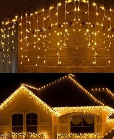 Ostali kućni dekor: Led zavesa za spoljnu i unutrašnju upotrebu Dužina : 3m- 1.800dinara — 8