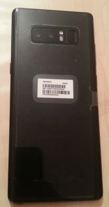samsung galaxy note 5: Samsung Galaxy Note 8, 64 GB, rəng - Qara, Sensor, Barmaq izi, Simsiz şarj