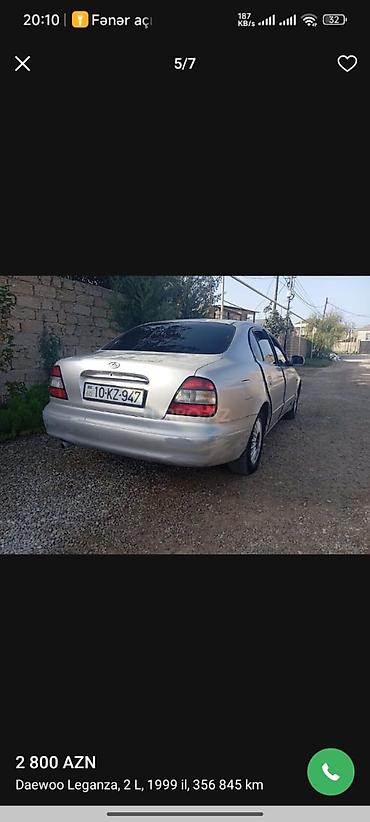 nexia daewoo: Daewoo Leganza: 2 l | 1999 il Sedan — 4