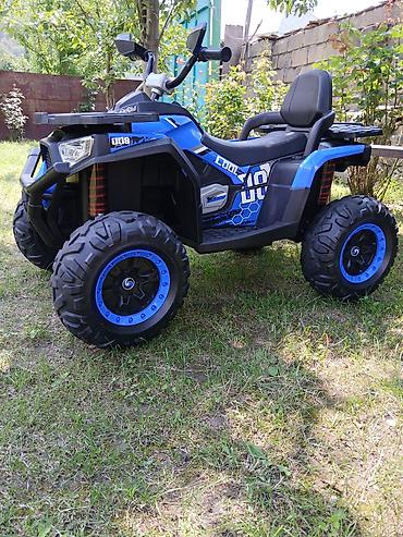 toy sac duzumleri: Uşaq üçün elektrikli ATV kvadrovelosiped - Rəng: mavi/qara, aqressiv — 1