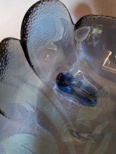 Činije: Cinija nova list,presovano staklo iz 80,90ih.god. Cinija — 6