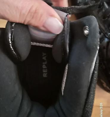 replay ljubicaste patike: Replay visoke patike – crne - Model: visoke (mid/high top) patike sa — 5