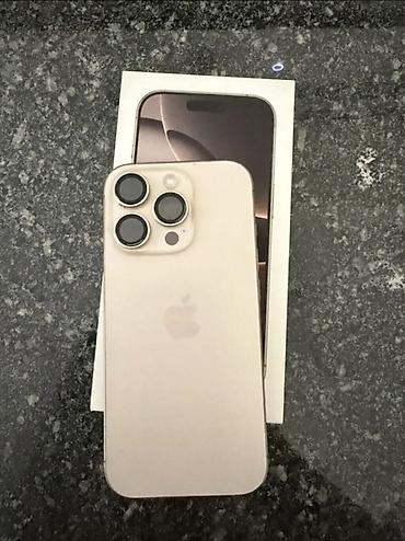 Уюлдук телефондор жана аксессуарлар: IPhone 16 Pro, Колдонулган, 256 ГБ, Алтын, Куту, 86 % — 2